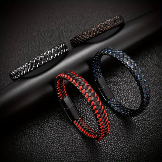 BRATARA DIN PIELE DUAL COLOURS