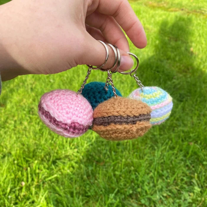 Breloc Croșetat Macarons