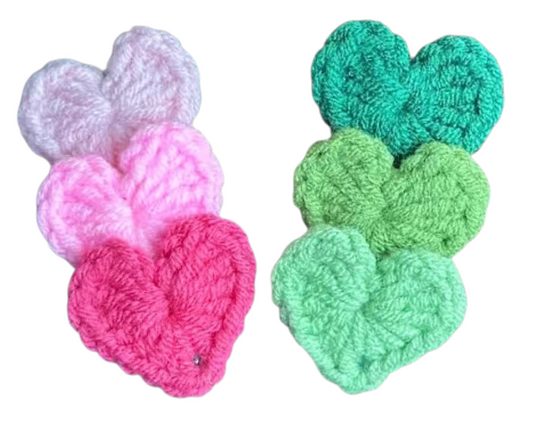 Set 2 Agrafe Inimioare