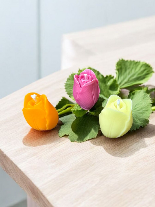 Pachet 3 Boboci Lalea Lumânări Parfumate