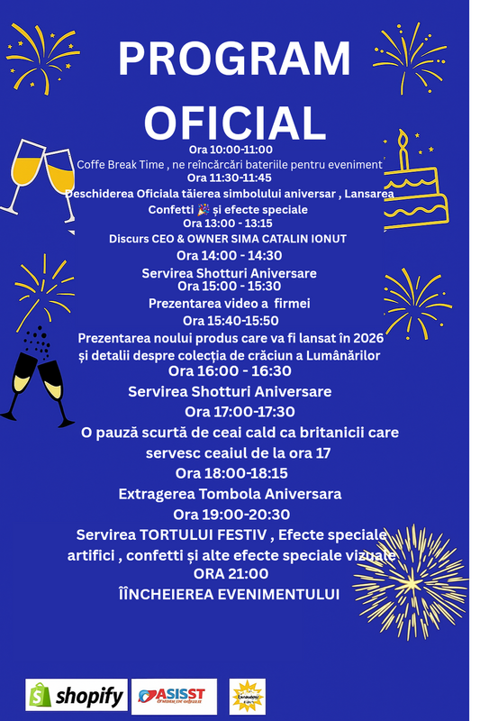 PROGRAM ANIVERSARE 9 ANI C&C SHOP ROMÂNIA