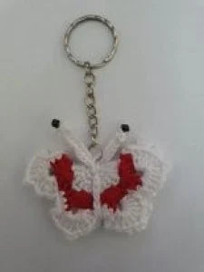 Breloc Croșetat Fluturas