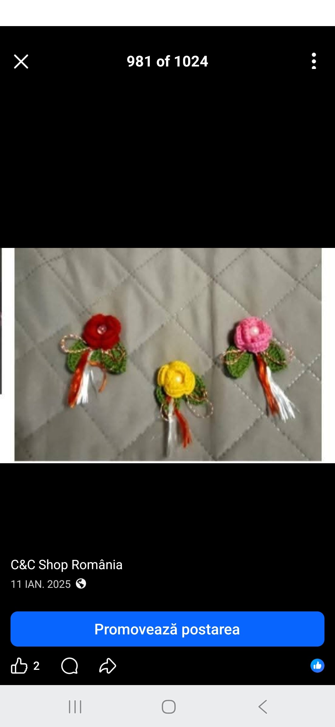 Mărțișor Trandafir Boboc