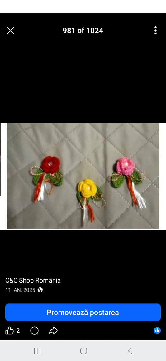 Mărțișor Trandafir Boboc