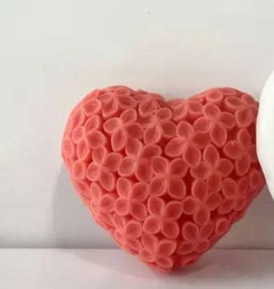 Lumanare Inima Cu Flori