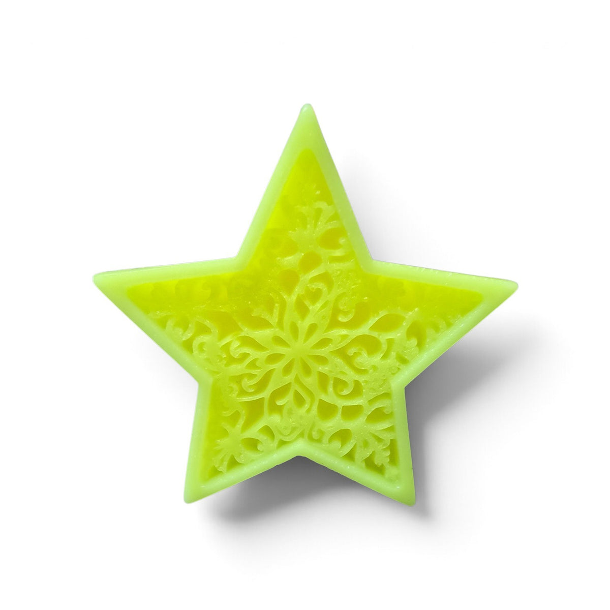 Lumanare Decorativa Parfumata Stea 5 Colțuri și Model Decorativ Mijloc