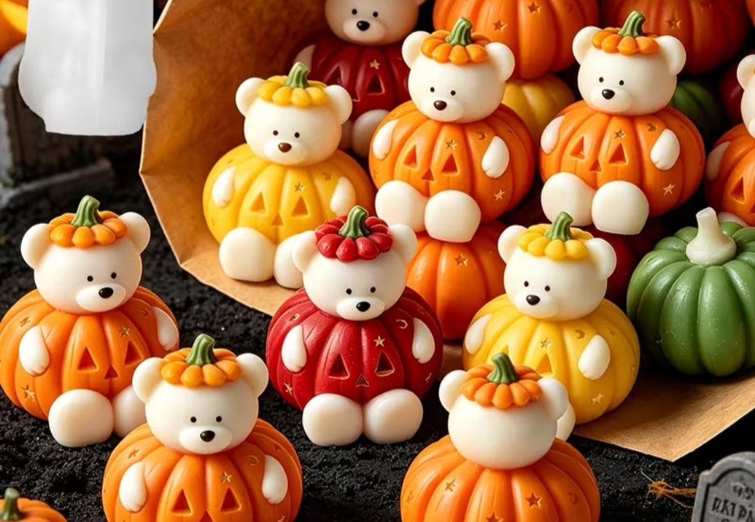 Lumanare Decorativa Teddy Pumpking
